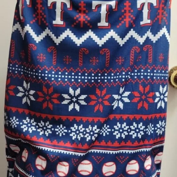 Texas Rangers Christmas Holiday Tank Top Kroger Promo or SGA Sz Medium Baseball - Picture 3 of 6